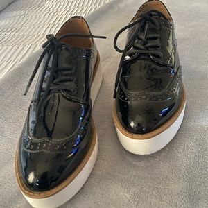 Black Patent Leather Burn-In Women's Loafers